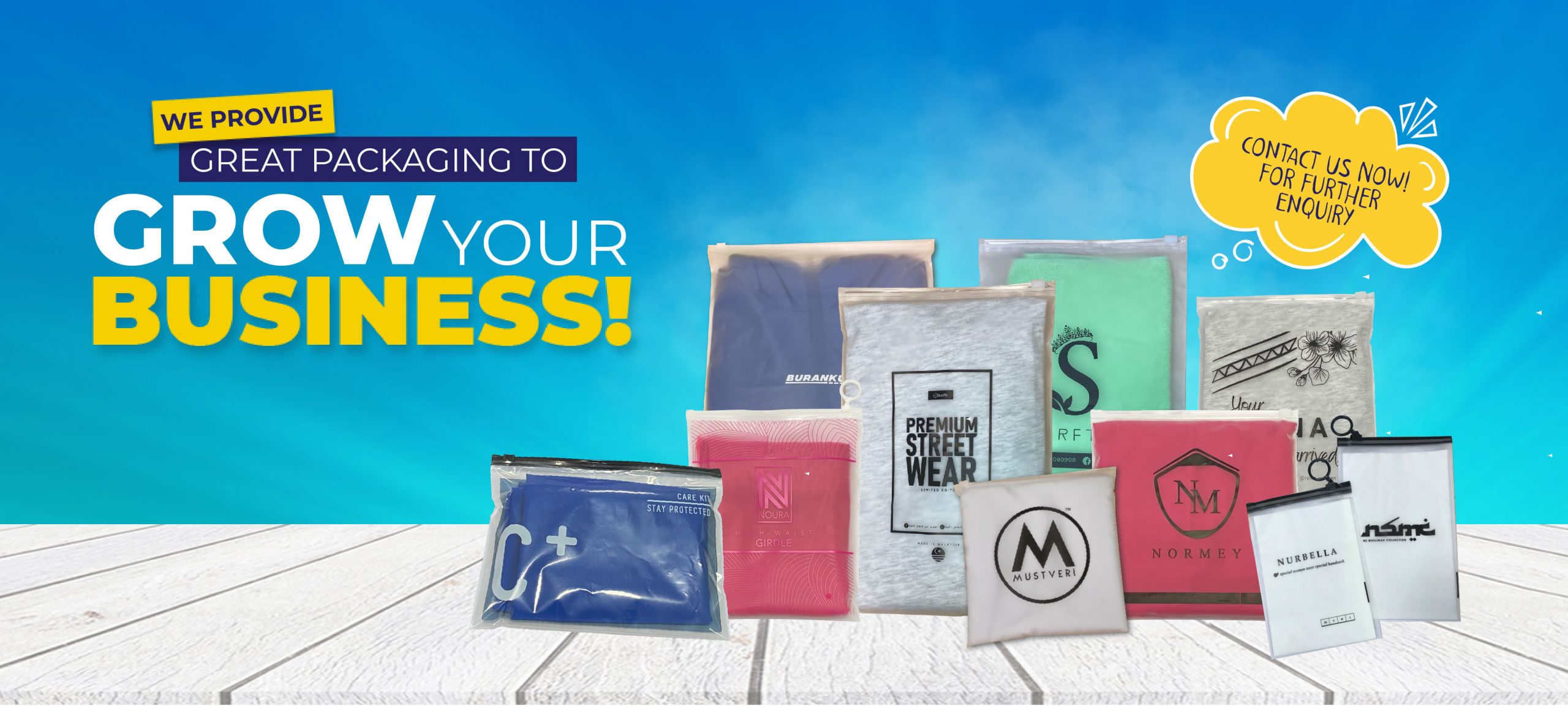 Custom food packaging solutions for Malaysian food businesses using printed stand-up pouches and laminated bags