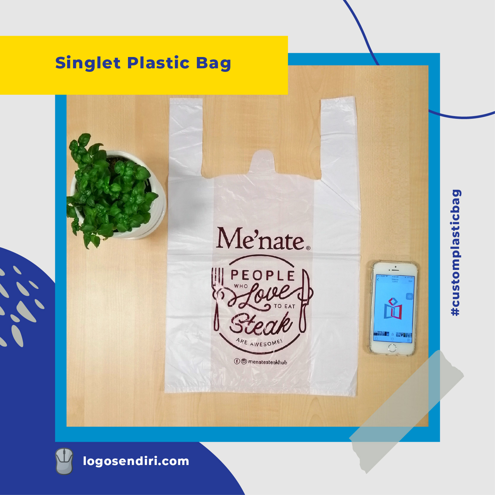 Custom Made Singlet Plastic Bag Hain® Packaging