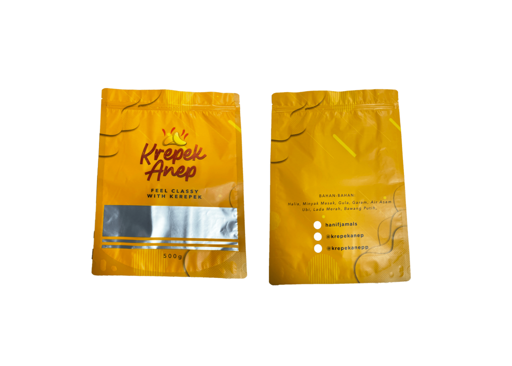 Resealable zipper bag with custom branding