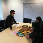 HAIN Packaging team planning custom packaging design strategy at whiteboard