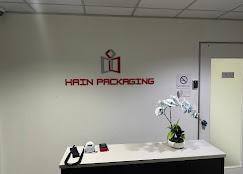 HAIN Packaging reception area welcoming clients and partners